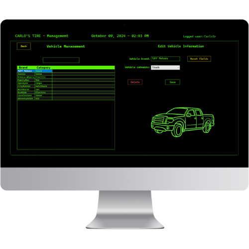 Tire Shop app